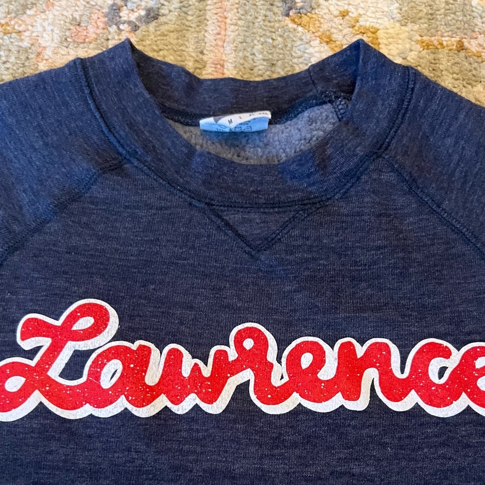 Navy Sweatshirt with Red‎ Script - Picture 2 of 6